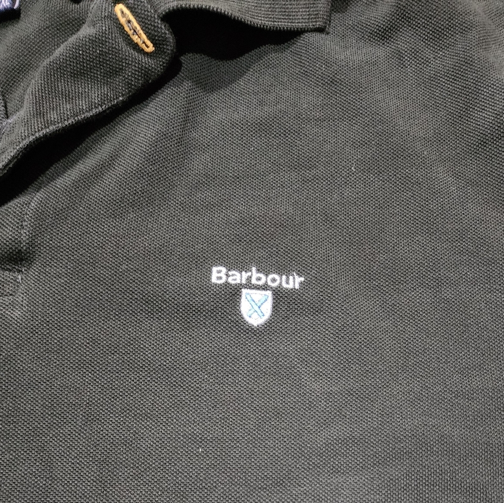 Barbour Classic Fit 100% Cotton Dark Green Short Sleeve Polo Shirt. XXXL - Picture 3 of 8